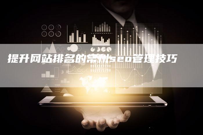 提升网站排名的常州seo管理技巧