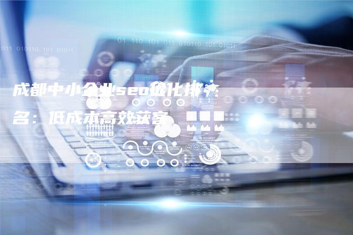 成都中小企业seo优化排名：低成本高效获客