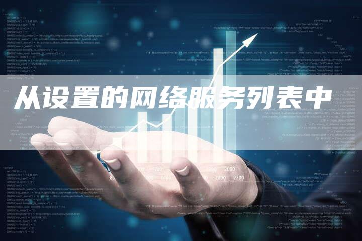 从设置的网络服务列表中
