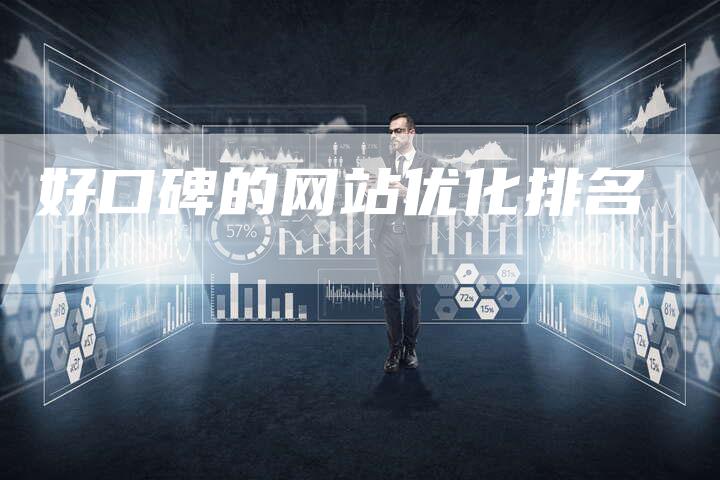 好口碑的网站优化排名