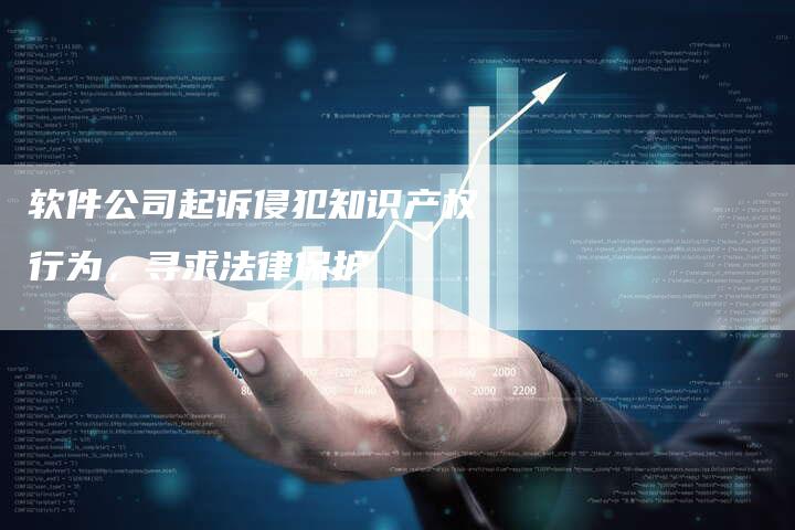 软件公司起诉侵犯知识产权行为，寻求法律保护