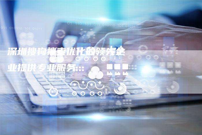 深圳搜狗搜索优化的领先企业提供专业服务