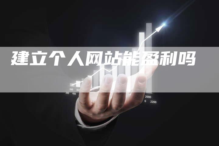建立个人网站能盈利吗